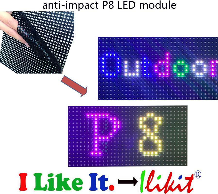 module No.:anti-impact P8 LED module